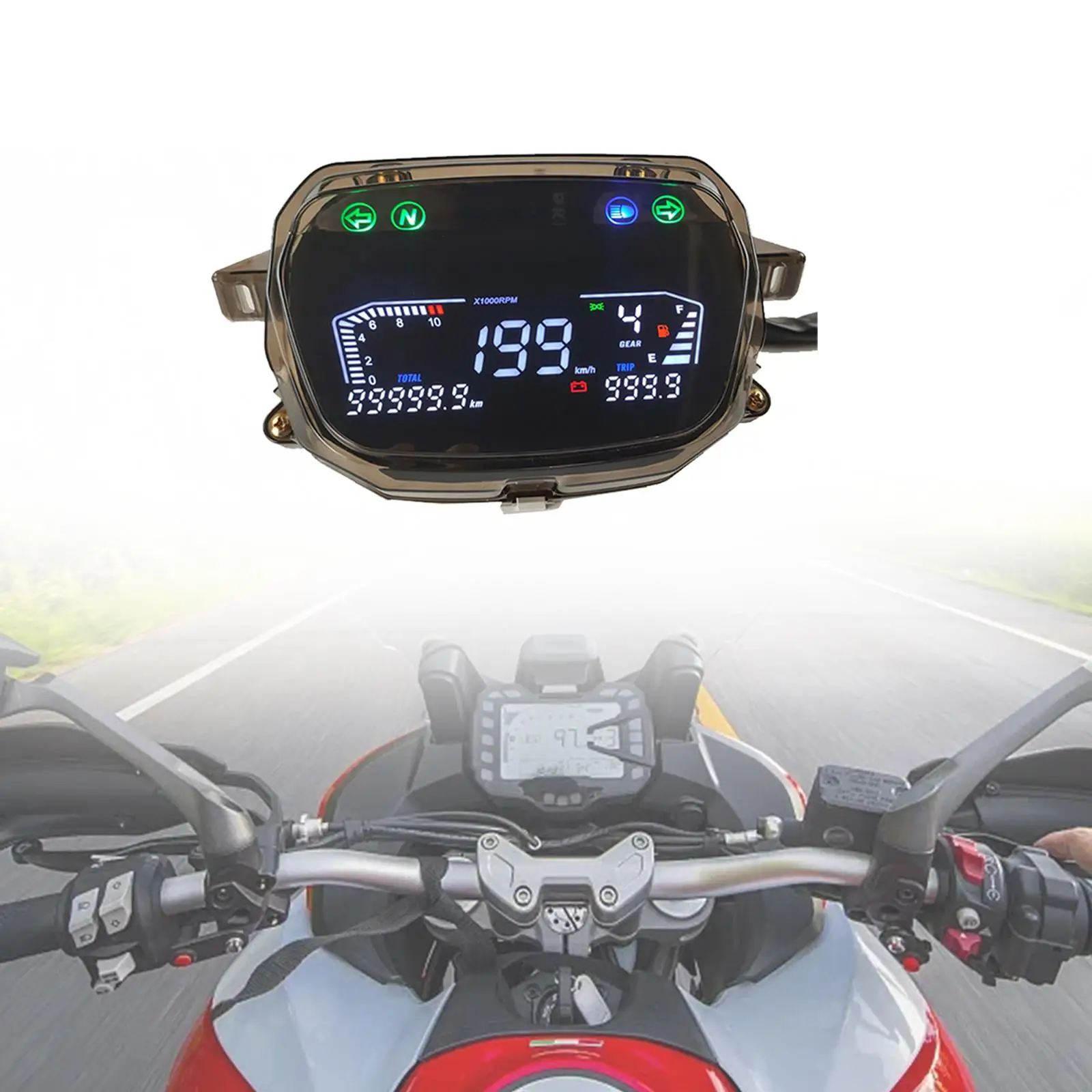 

Speedometer Tachometer Digital Meters Durable for Convenient