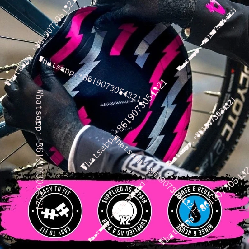 Disc brake protective cover 2-piece set, washable protective cover for bicycle disc brakes