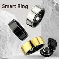 New Men's Smart Ring Heart Rate Blood Pressure Blood Oxygen Temperature Sleep Calories Health Multilingual Fitness Tracker Rings