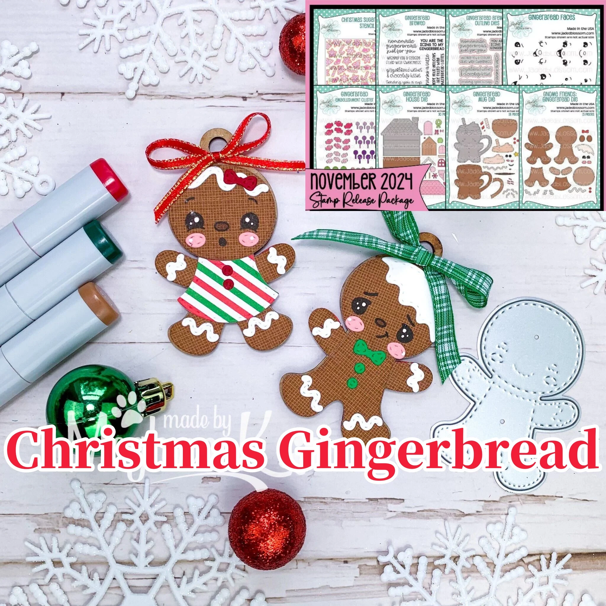 Christmas Gingerbread Metal Cutting Dies for DIY Making Card Scrapbook Embossed Paper Album Craft Supplies Template Decoration