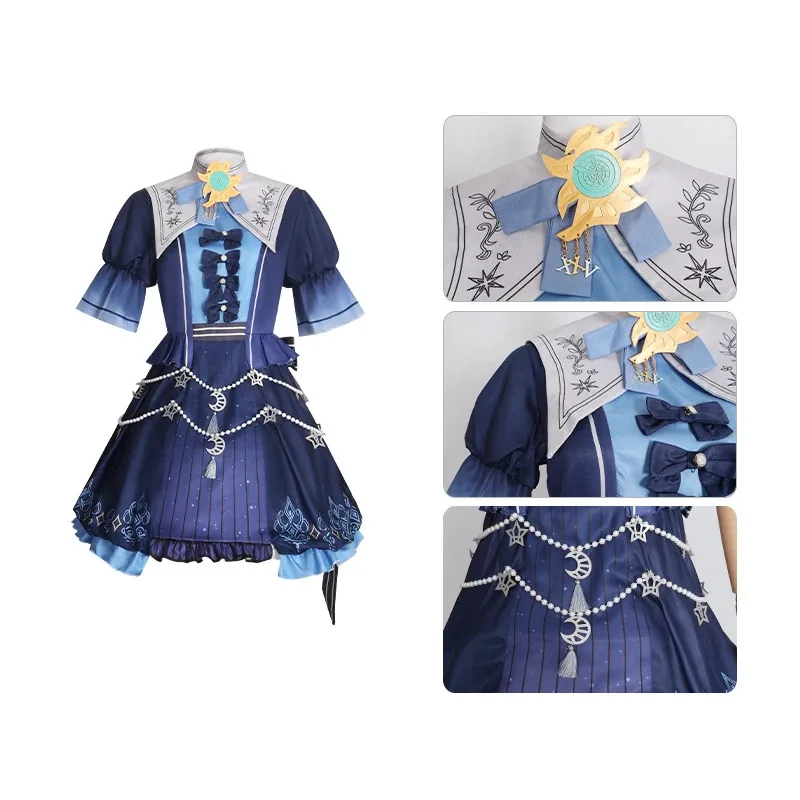 أنيمي مشروع Sekai الملونة المرحلة الفذ Nightcord Shinonome Ena لوليتا فستان ملابس زي الهالوين التأثيري للنساء ؛ 2 ، c'4 ،