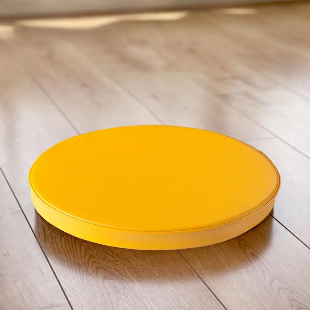 Waterproof Faux Leather Cover Waterproof Thickened Sponge Seat Cushion High Density Round Floor Seating Pillow for Preschool