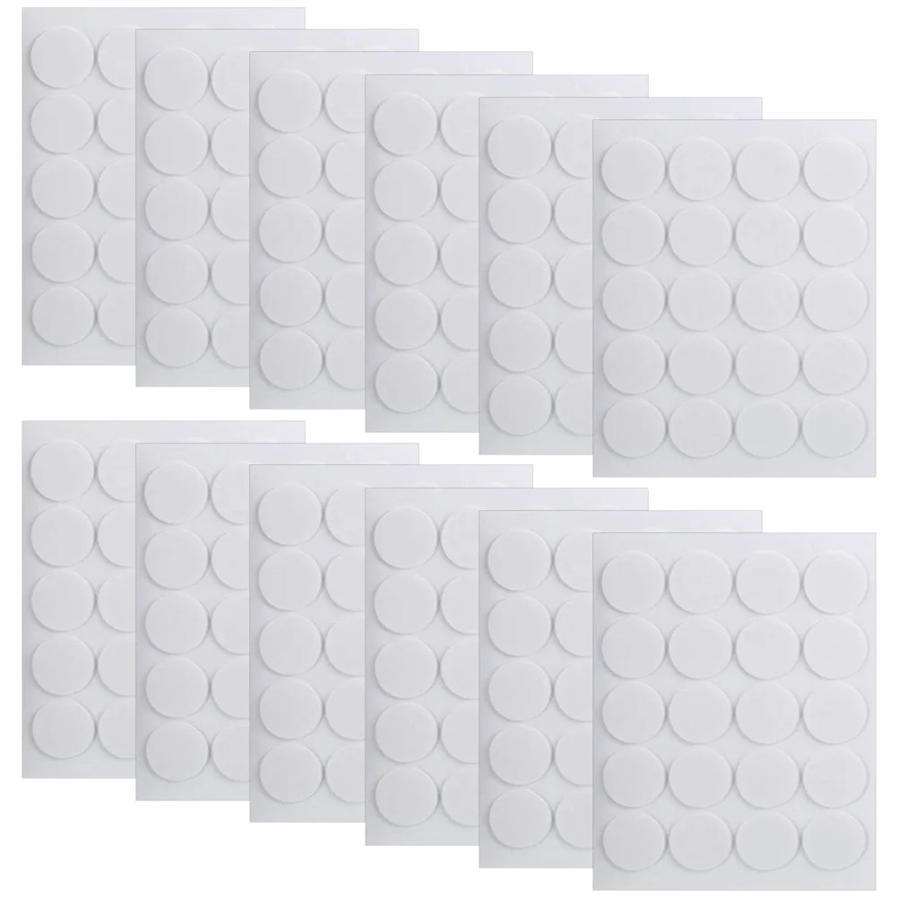 

12 Sheets Wick Stickers Double-Sided Adhesive for DIY Making Craft Base Fixing Tool Sticky Foam Dots