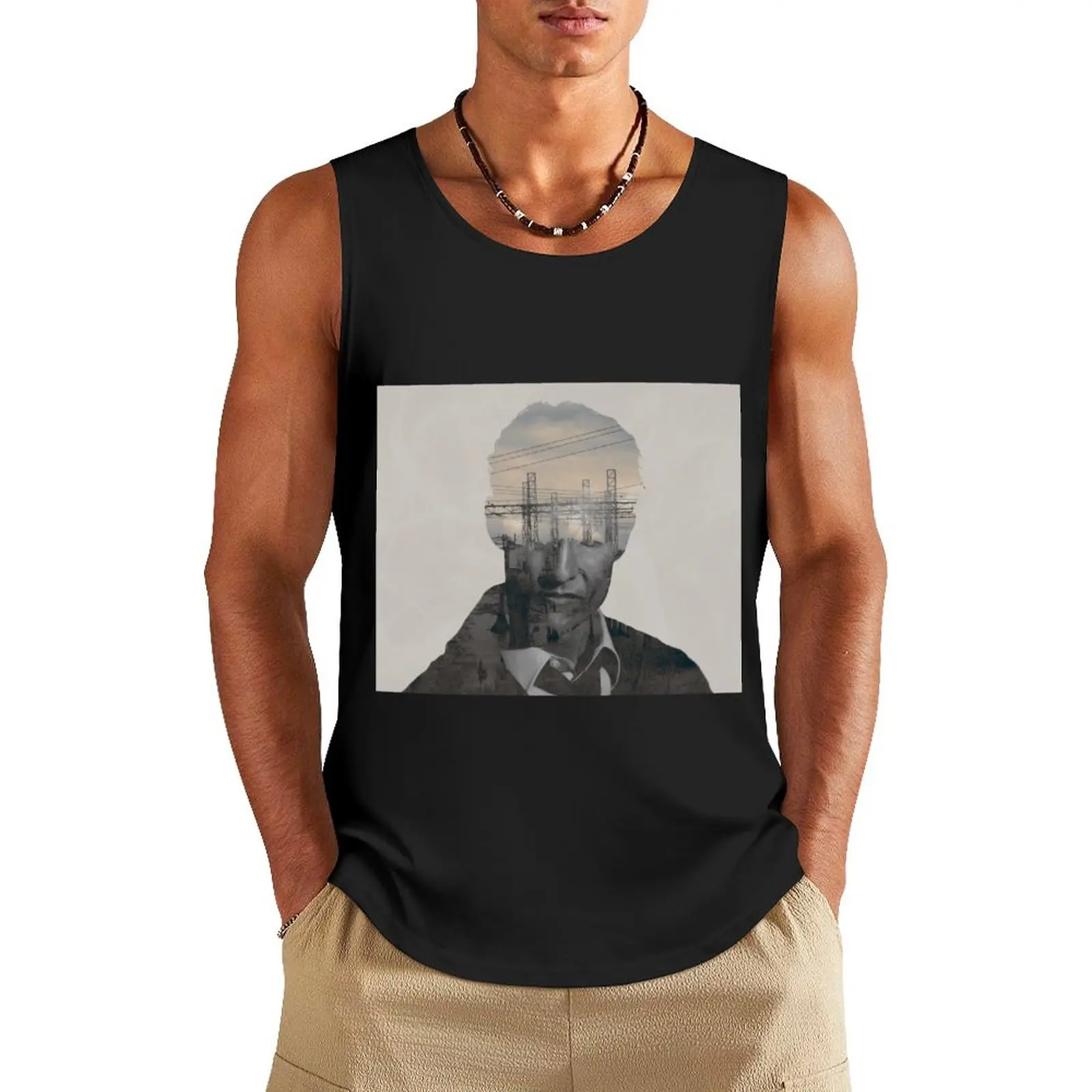 True Detective - Rust Cohle Tank Top t shirts Gym clothes running shirt underwear Men's clothing brands