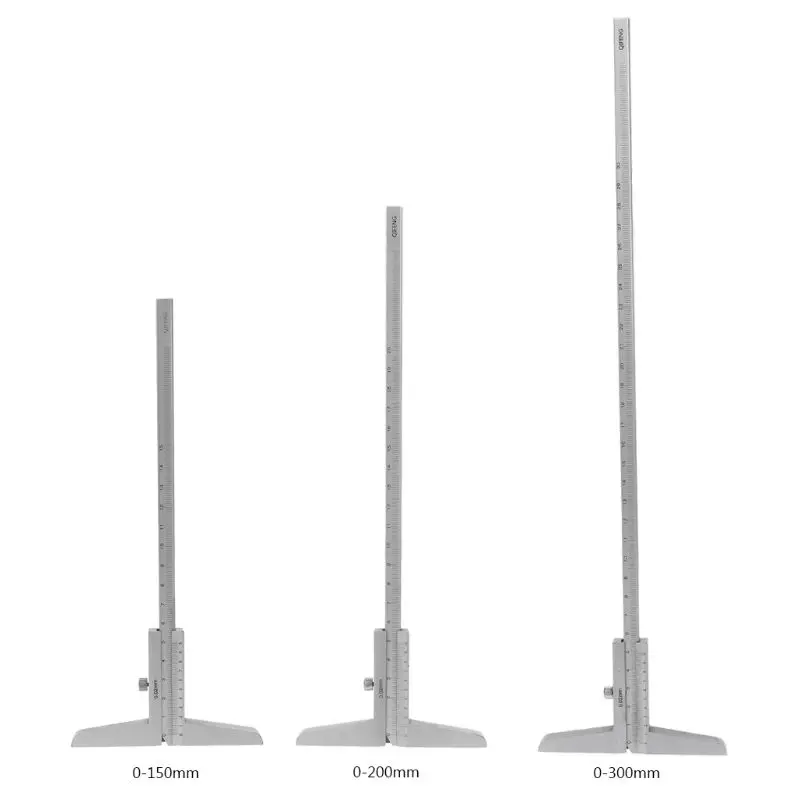 Deep Vernier Caliper High Stainless Steel Depth Gauge 0-150 0-200 0-300 MM Depth Gauge Measuring Tools