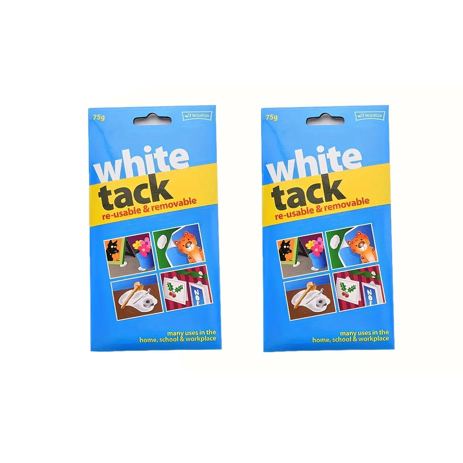 50g/75g/100g/150g Herbruikbare Witte Tack Niet-giftige Kleefputty Verwijderbare Kleverige Muurplakker voor Poster Fotolijst Feestdecoratie