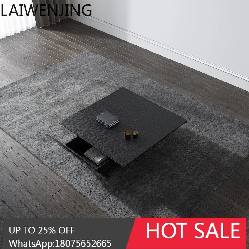 HLZ Italian Style Modern Minimalist Light Luxury TV Cabinet and Coffee Table Set Nordic Minimalist Integrated Tea Table