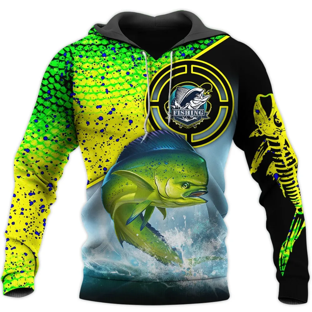 Animal Fisher Marlin Sweatshirts Man Tracksuit Fishing Camo Hoodies For Men Fashion Streetwear Harajuku Y2k 3D Print Pullovers - Image 2