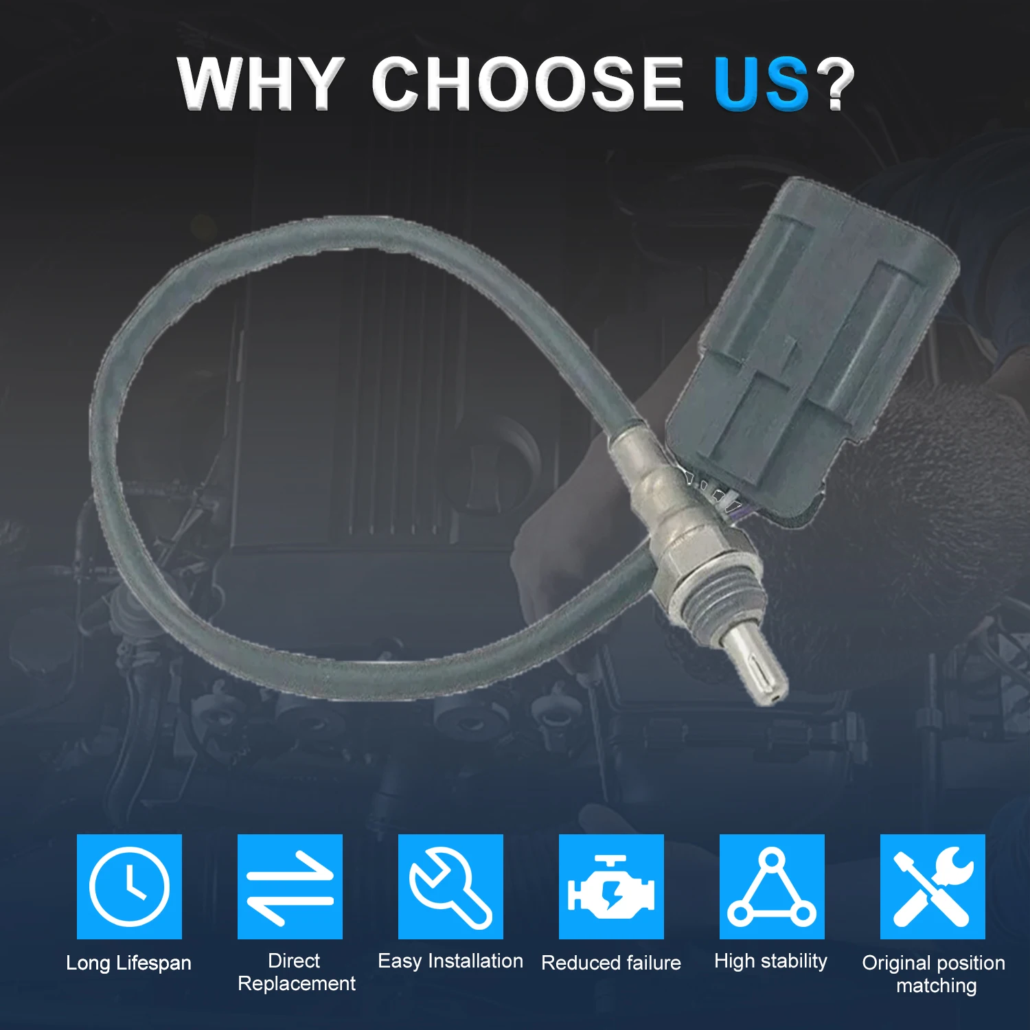 Lambda Car O2 Oxygen Sensor 55213261A For Ducati Hypermotard SP 821 Hyperstrada 939 2013 2014 2015 2016 55213261B 55213262C - Image 2