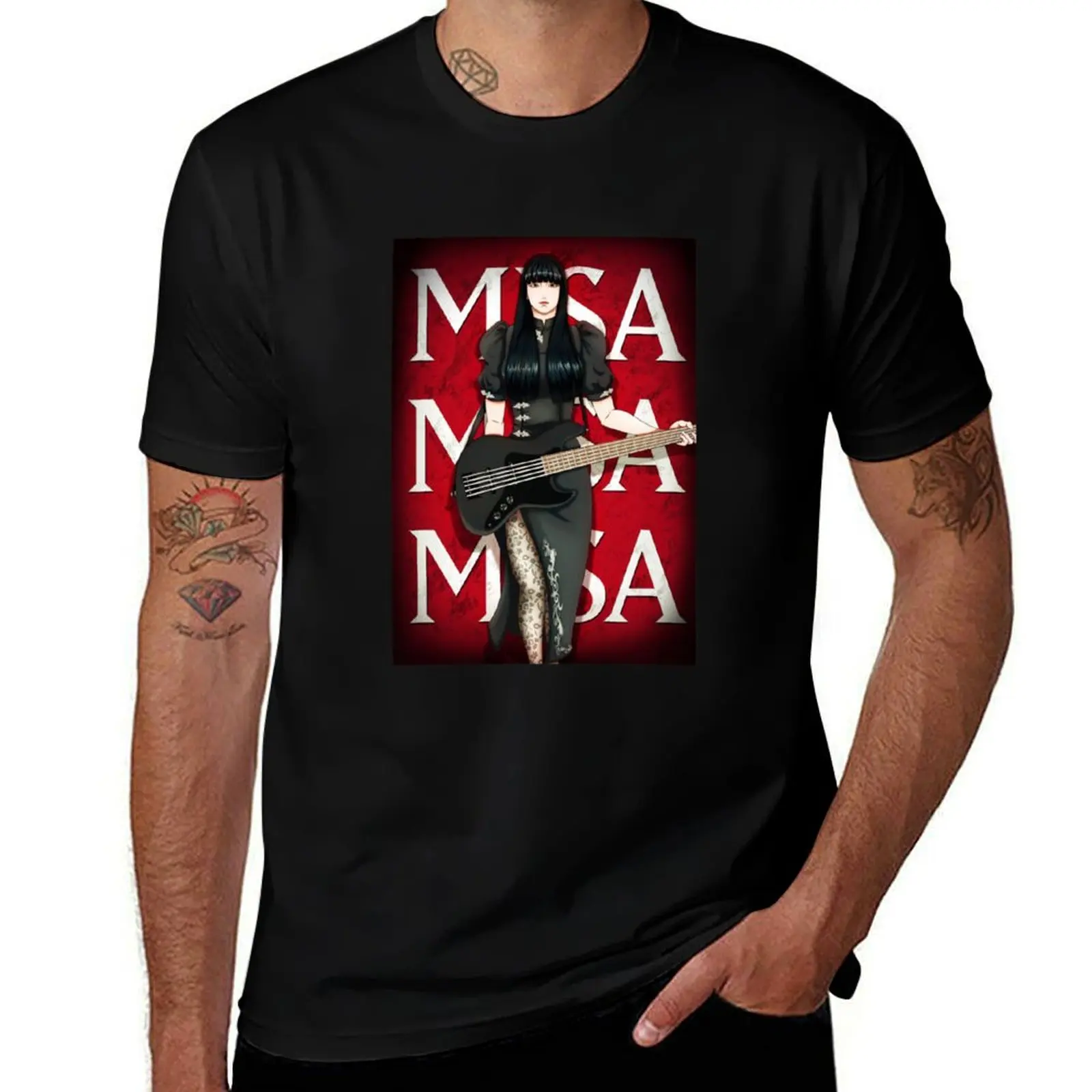 

Band Maid Misa T-Shirt anime Clothing basketball graphic tees Men's clothing