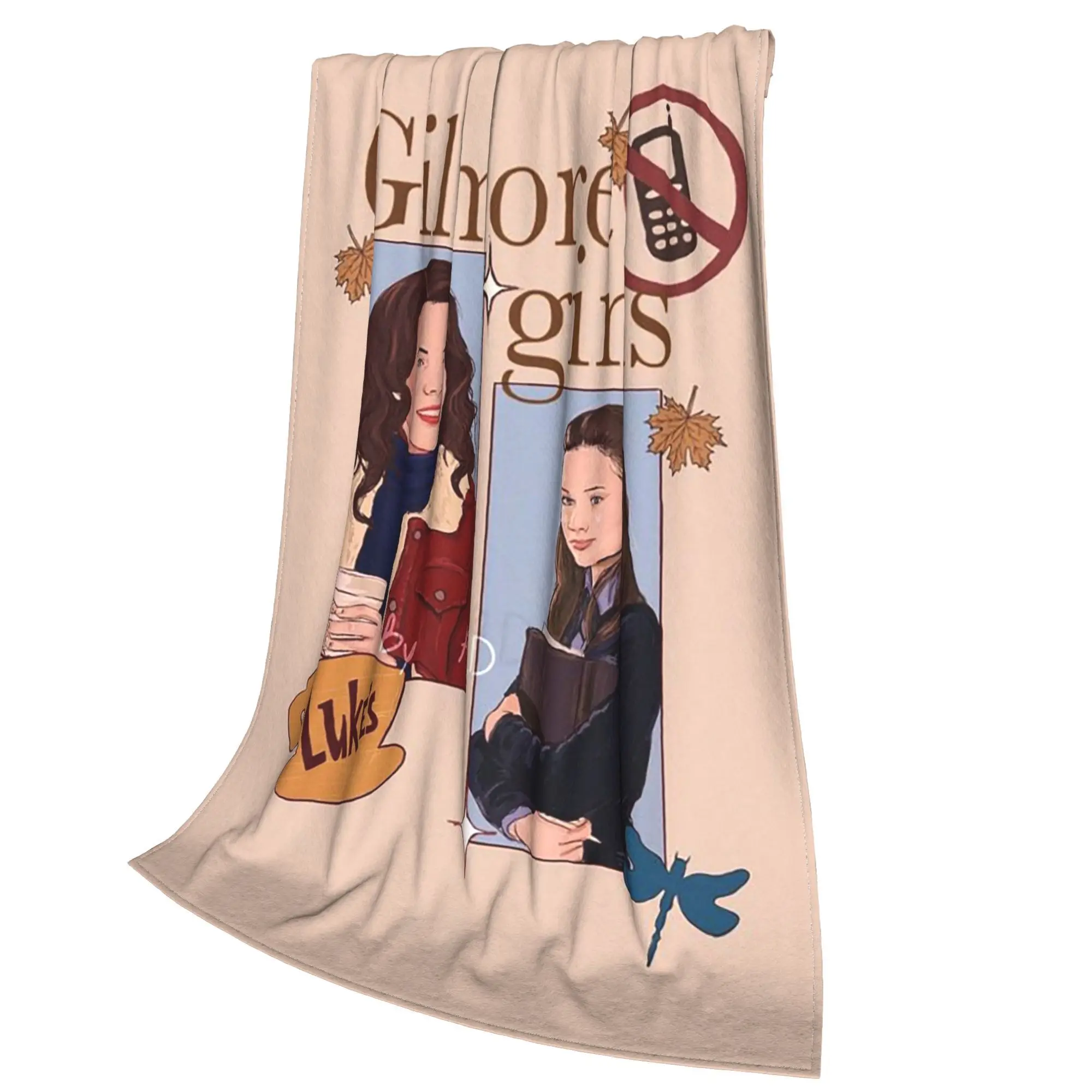 جيلمور بنات الكتابة على الجدران البطانيات الفانيلا أريكة رمي بطانية رمي البطانيات للأريكة الفراش في الهواء الطلق رمي المفرش لحاف #4