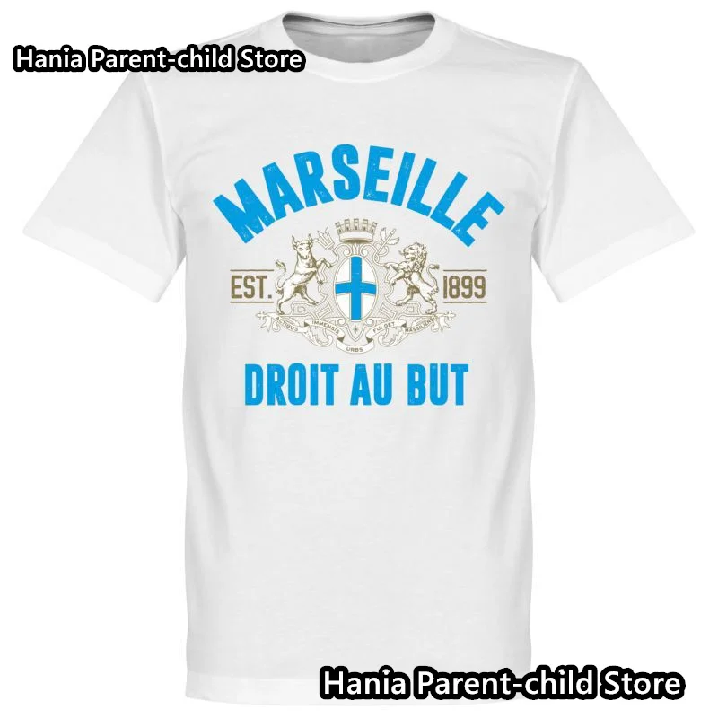 France Marseille Men Kid New Arrival Summer Jersey Fan commemorative T-shirt Men Short Sleeve Tops Football Soccer Sports Tees