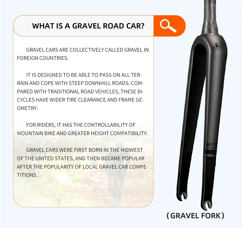 TOSEEK Gravel-Gabel 700C*45C T800 Carbonfaser Fahrrad-Vordergabel Rennradgabel Konische Gabeln QR 9*100mm oder Steckachse 12*100mm – Detail 11