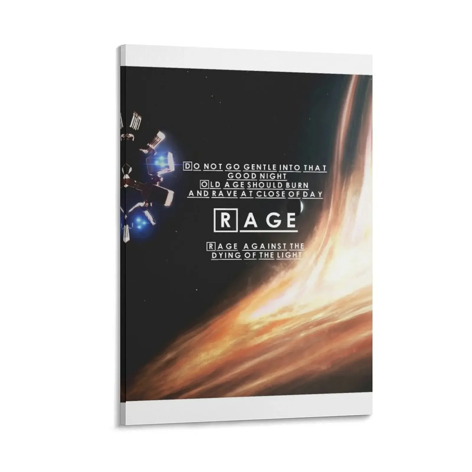 

Rage, rage aginst the dying of the light Canvas Painting room decorations decor
