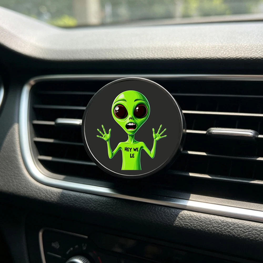 Funny Cartoon Pattern Metal Car Air Vent Aromatherapy Diffuser, Long-Lasting Lavender Scent, Perfect Gift