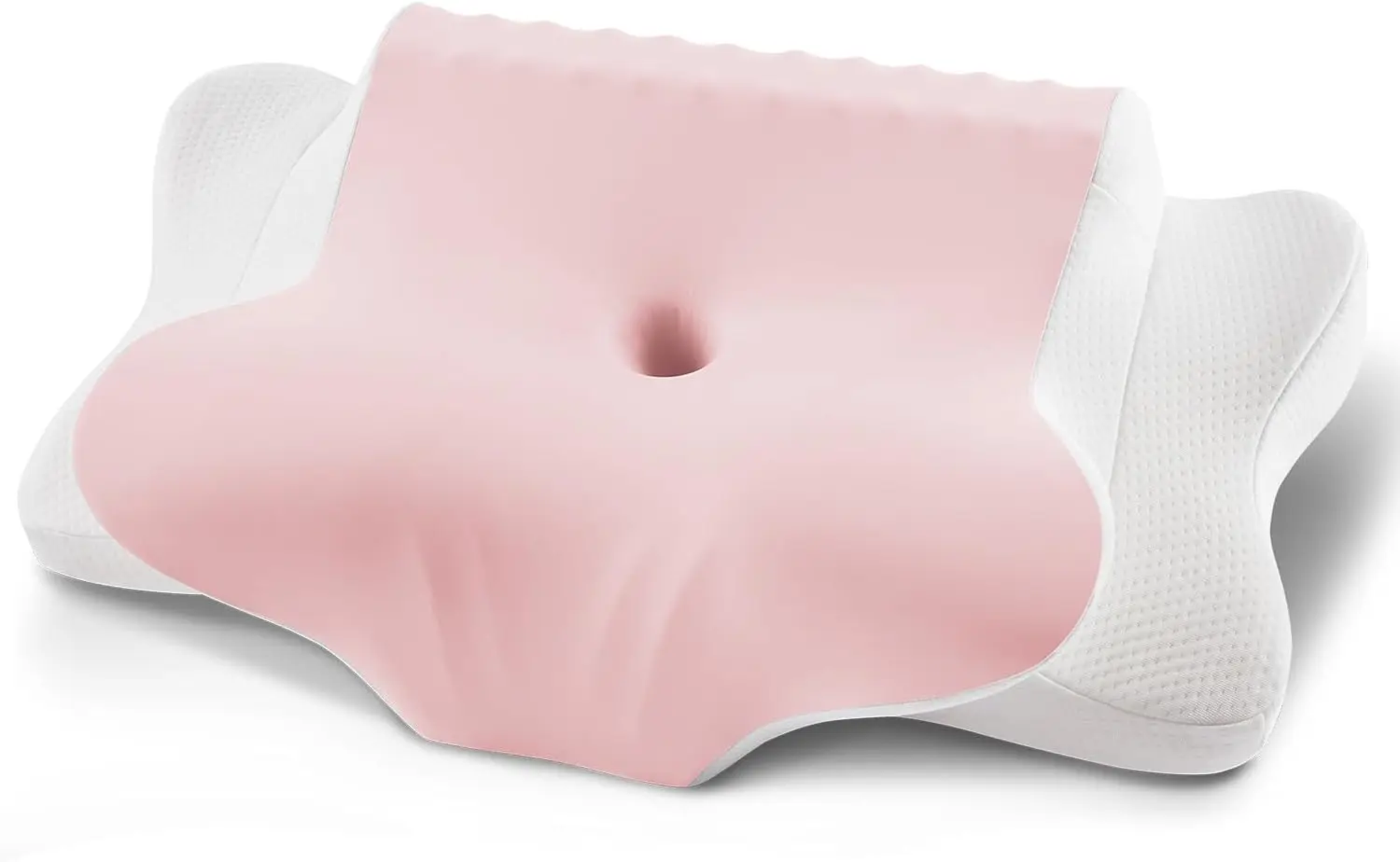

Neck Pillow for Pain Relief - Cooling Ergonomic Dual-Sided Memory Foam Contour Pillow with Ice Silk Pillowcase for Side, Back
