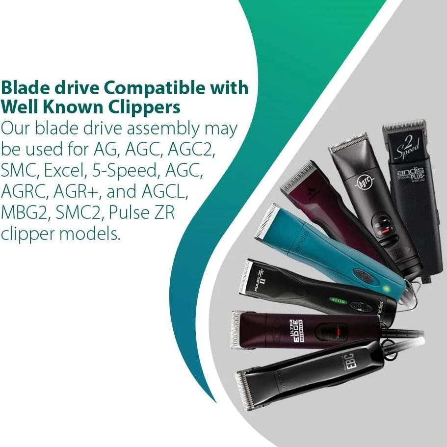 رافعة تجميع محرك الشفرة البديلة لـ Andis AG، AGC AGC2، SMC، Excel، 5-Speed، AGC، AGRC، AGR+، MBG، AGCL مقصات الكلاب الأليفة