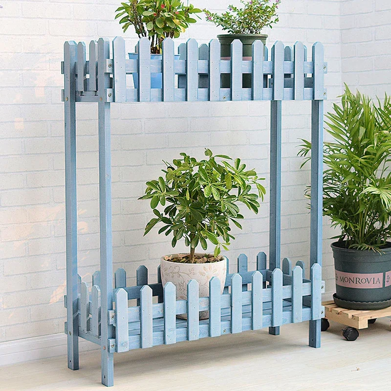 شرفة متعدد الطبقات رفوف النباتات خشب متين زهرة الجرف حديقة اناء للزهور رفوف النباتات في الهواء الطلق أثاث الفناء Soporte FYPS