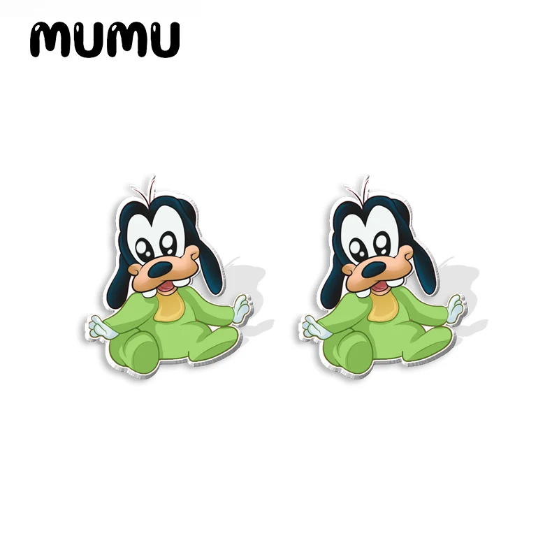 2024 New Baby Goofy Donald Daisy Stud Earring Cute Epoxy Jewelry Resin Acrylic Earrings Handmade Gifts Fans