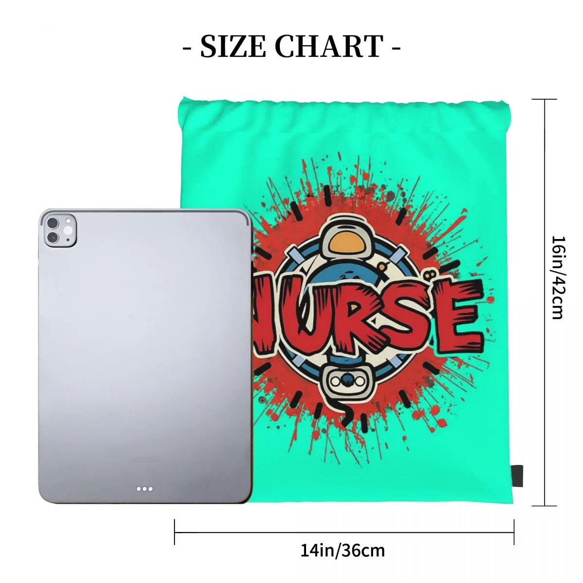 Heartbeat Hero Nurse Life In Action Backpacks Fashion Drawstring Bundle Pocket Sports Bag Book Bags For Man Woman Students