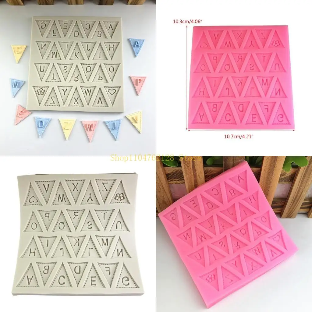 Silicone Mold Triangular Flag for Resin Baking Cake Decorating Tools best sale