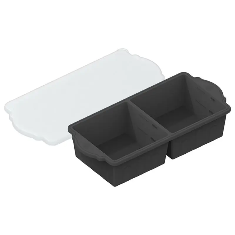 

BAAR-Soup Stew Sauce For Freezer Tray Silicone Mold With Lid Oven Dishwasher-Safe Container For Freezing
