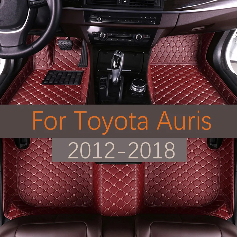 

Car Floor Mats For Toyota Auris E180 2012 2013 2014 2015 2016 2017 2018 Custom Leather Automobile Carpet Rugs Foot Pads