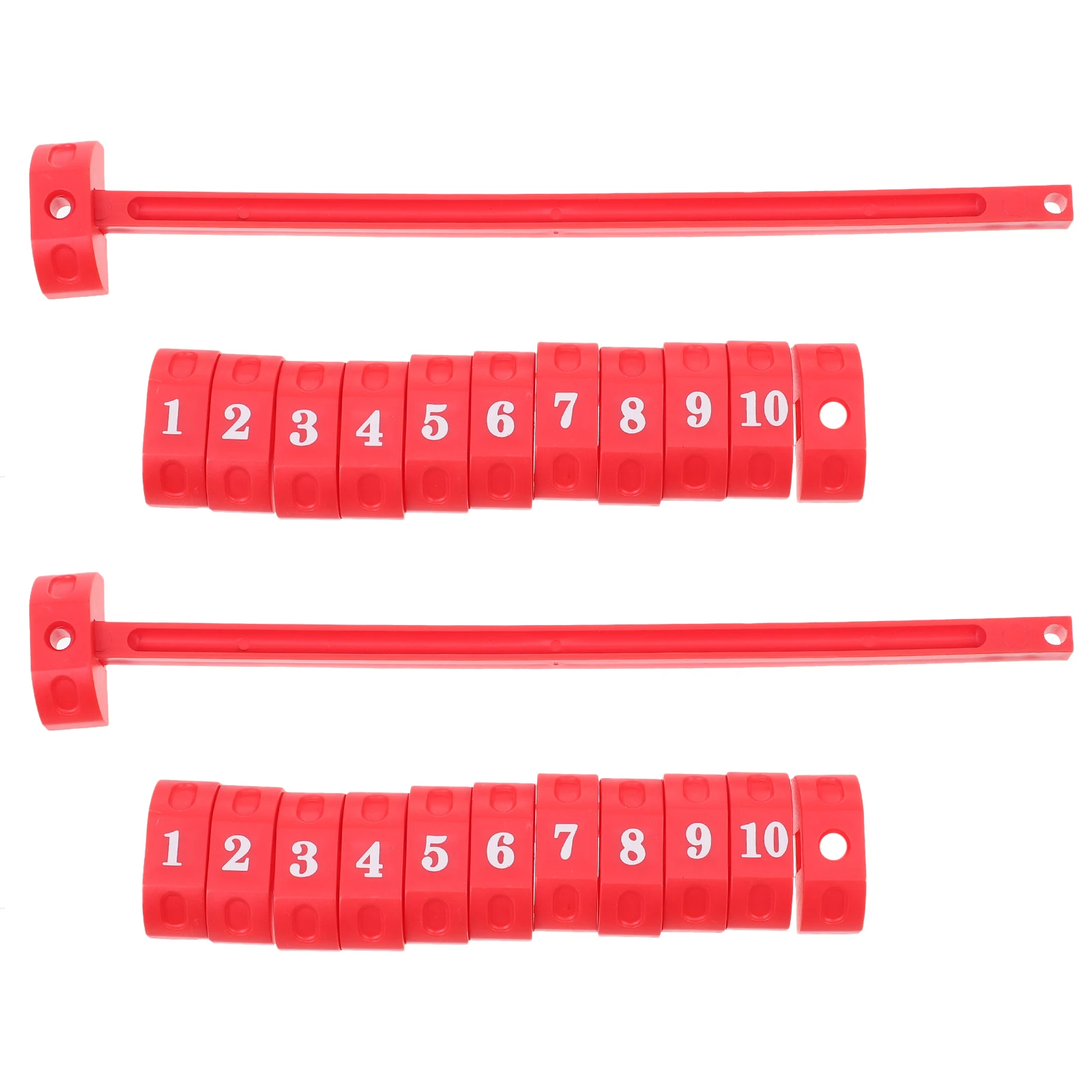 

2 Pcs Football Scorer Scorekeeper for Table Game Indicator Games Scorekeepers Boat Shape Red Foosball Scoring Counter