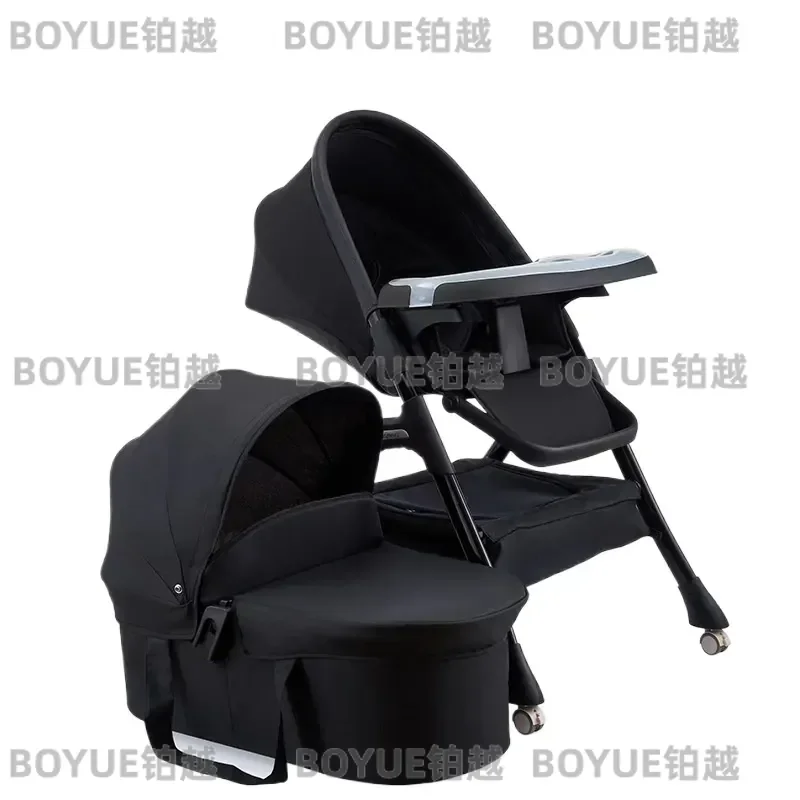 Multifunctional Kids Dining Chair Portable 2 in 1 Baby Highchair with Table Household Feeding Seat for Toddler Infant
