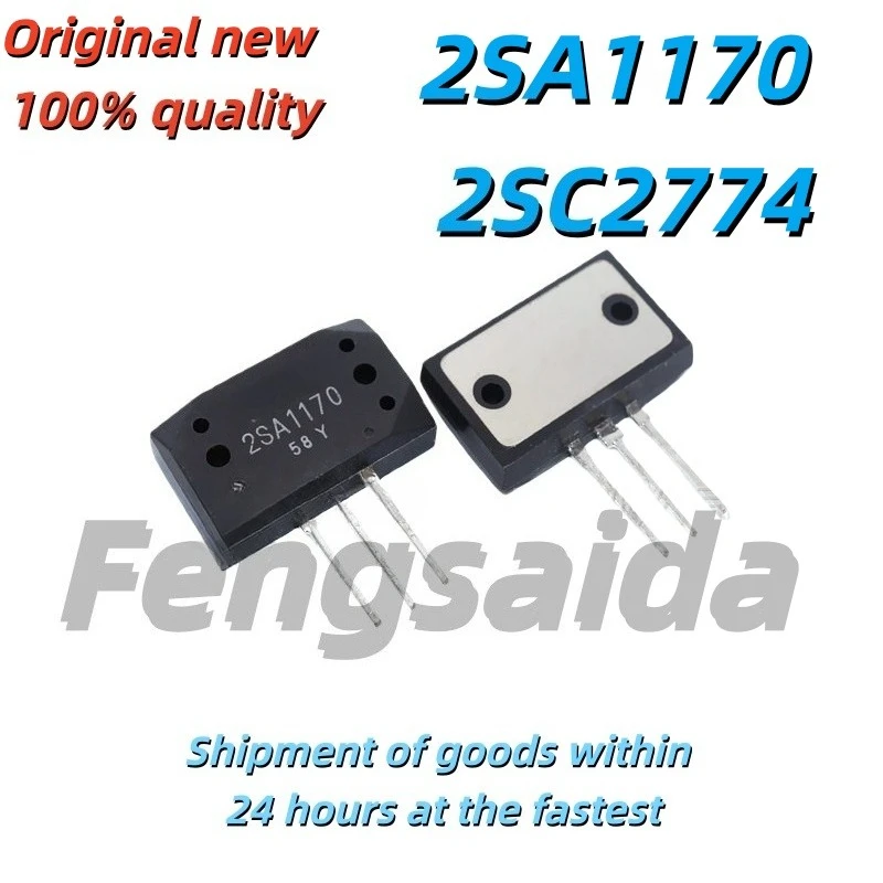 5PCS Brand New Original 2SC2774 & 2SA1170 Sanken Matched Power Amplifier Transistors - MT-200
