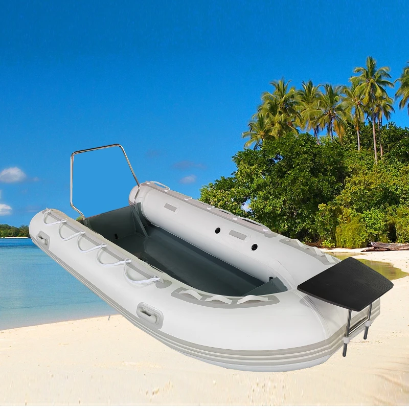 3.3 meters assault boat aluminum bottom shell rubber boat hard bottom aluminum shell fishing boat thickened inflatable
