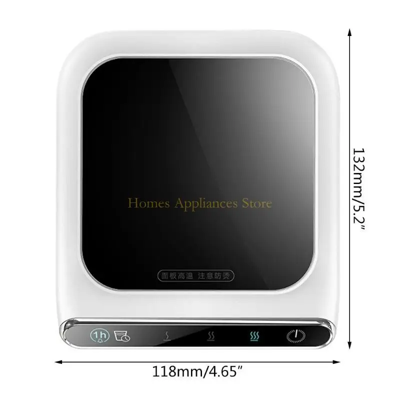 D0AB 머그 러 트러머 매트 USB 가열 코스터 음료 히터 3 기어 온도 조절 가능