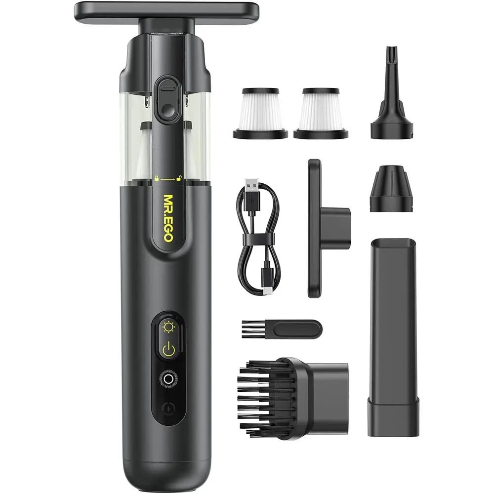 

Cordless Handheld Vacuum High Power 20000Pa Suction, 4-in-1 Portable Vacuum Cordless, LED Light, Mini Vacuum Cleaner for Car, Of