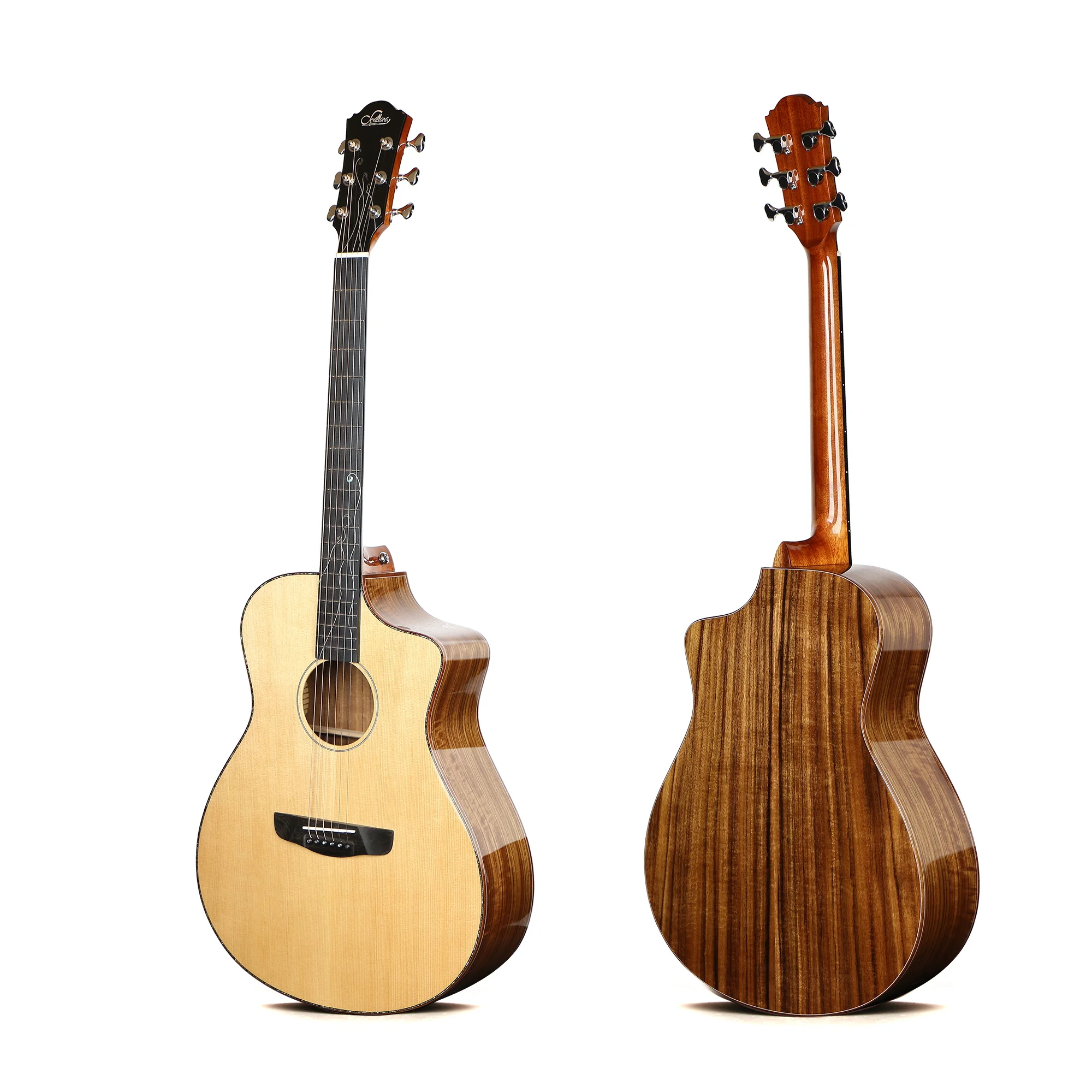 

Stringed Instruments Parts Sevillana 41 inch Luxury handmade all solid mahogany acoustic guitar electric