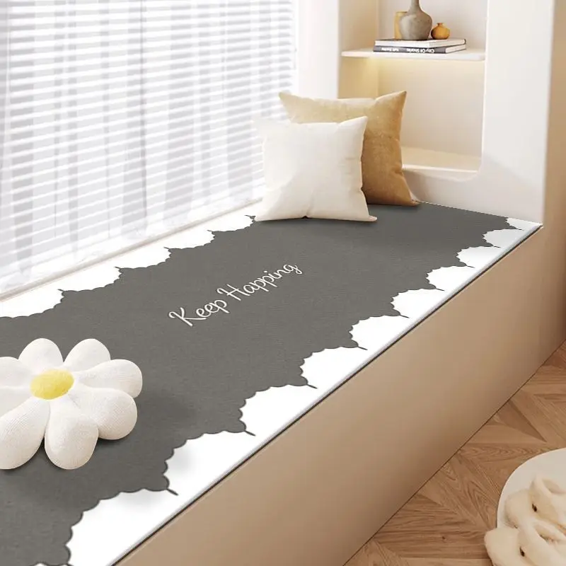 

French Style Bay Window Mat Can Be Cut Thickened Wear-resistant Suitable for All Seasons Balconies Tatami Mats Rugs Decorating