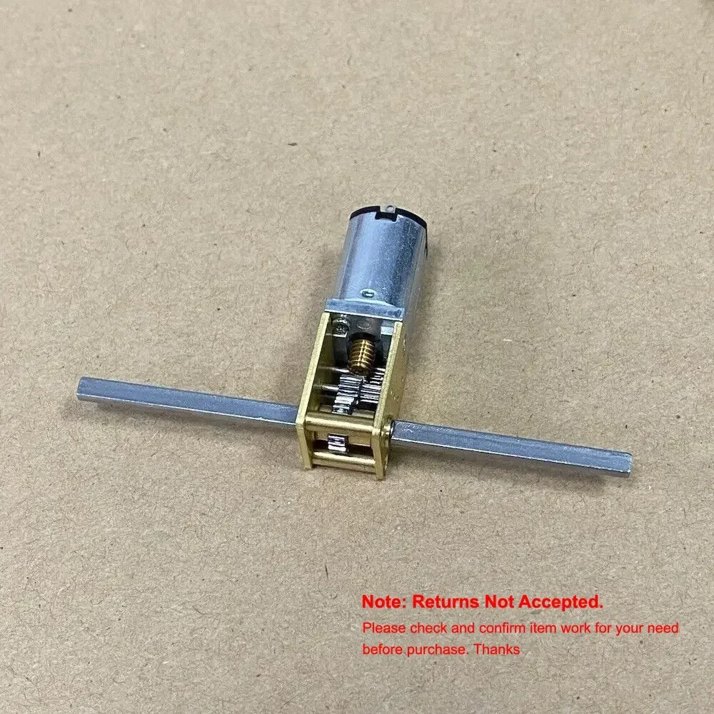 1PC DC 6V-12V Micro N20 Full Metal Gearbox Gear Reducer Motor Dual Shaft D-shaft for Toy Car Boat Model Train Toy Car