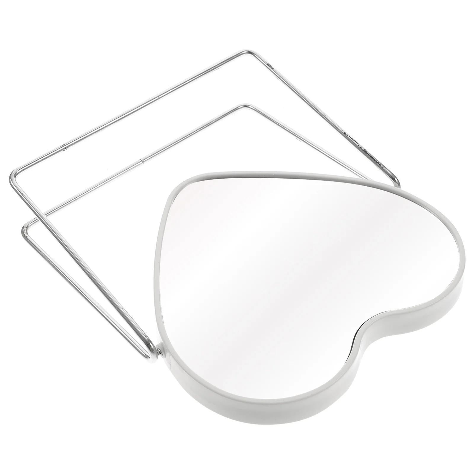 Swivel Makeup Mirror Retro Design Desktop Mirror for Makeup and Shaving Stable Iron Rack for Girls Bedroom Dormitory