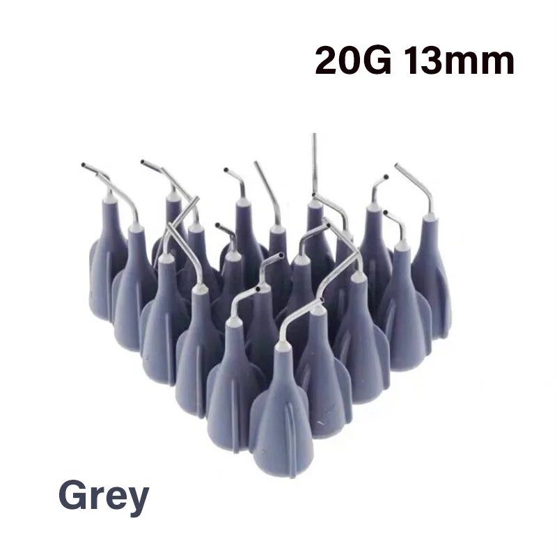 Dental Dentistry Disposable Flow Composite Resin Injection Head 20G-13mm Compatible with 3M Filtek Z350 Dispensing Syringe Head