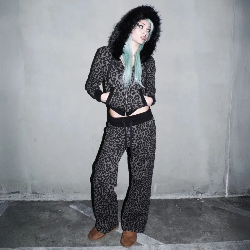 เสื้อแจ็คเก็ตสไตล์ยุโรปและอเมริกา สำหรับฤดูใบไม้ร่วง/ฤดูหนาว ทรงเข้ารูป คอปกขนสั้น ซิปหน้า สไตล์ Y2K