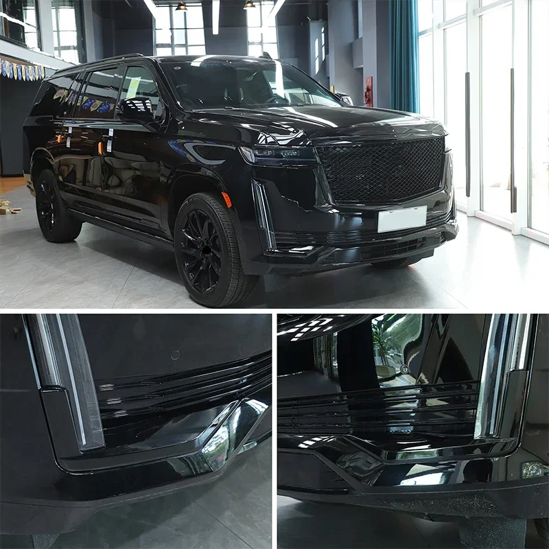 

For Cadillac Escalade 2021 2022 2023 ABS Black Front Daytime Running Light Under Trim Strip Exterior Modification Accessories