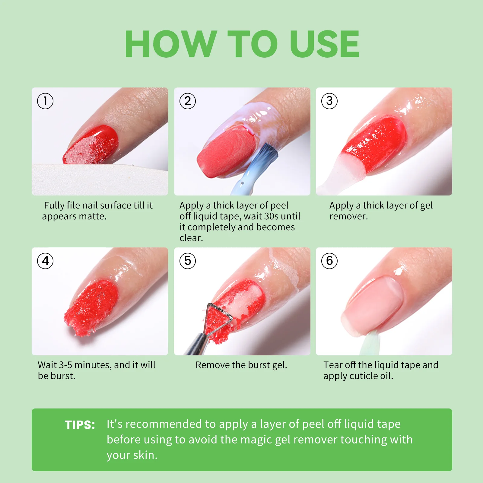 BORN PRETTY 15ml Magic Quick Remover Nagelgel Polish Set Nieuwe Upgrade Veiliger Sneller Gemakkelijker Nail Art Removal Tools Set Kits