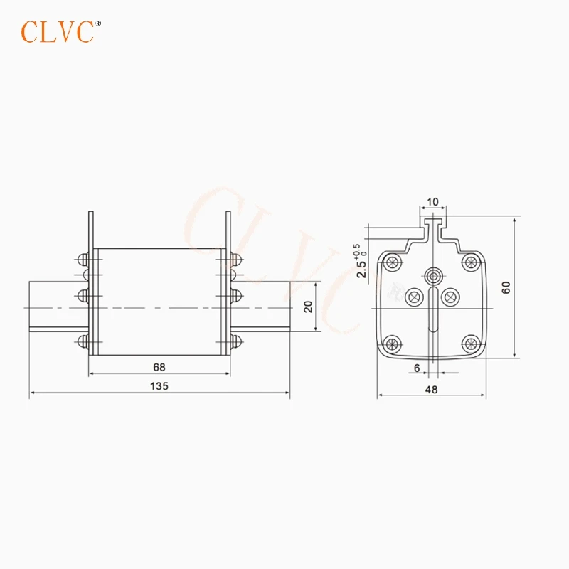 100A 125A 160A 200A 250A Fuse Base Fuses Holder RT16-1 NT1 RT36-1 Quick Fast Blow Ceramic Fuses