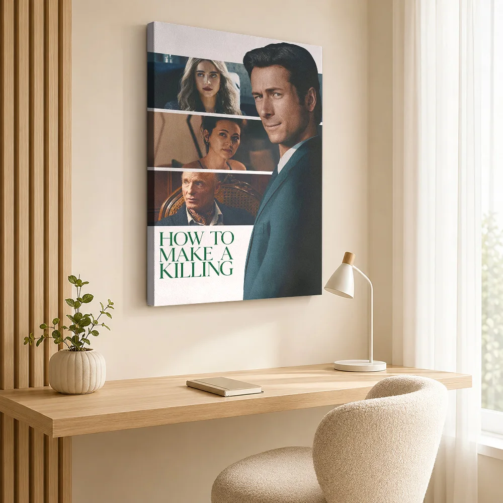 How to Make a Killing Movie Framed Canvas Poster Custom Vintage Movie Wall Paintings Decoration for Home Theater Ready to Hang
