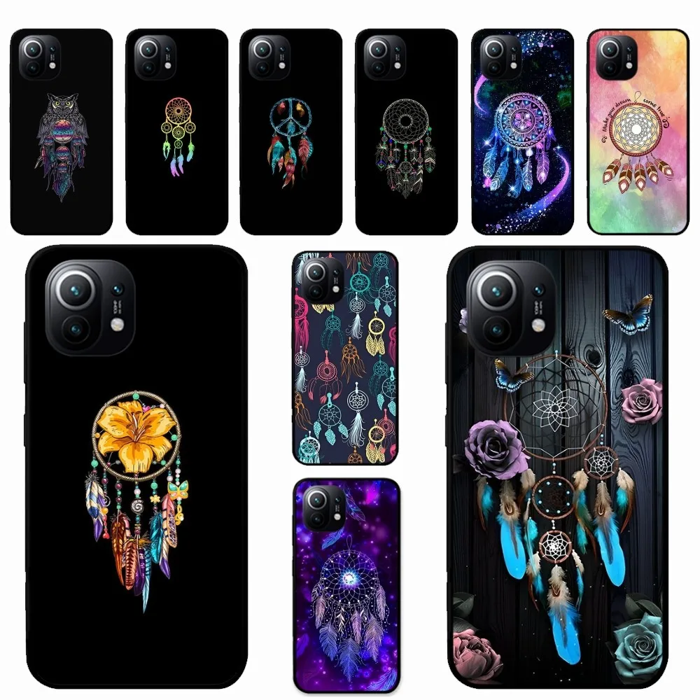 Mandala flower Dream Catcher Phone Case For Xiaomi Mi 5X 8 9 10 11 12 lite pro 10T PocoX3pro PocoM3 Note 10 pro lite