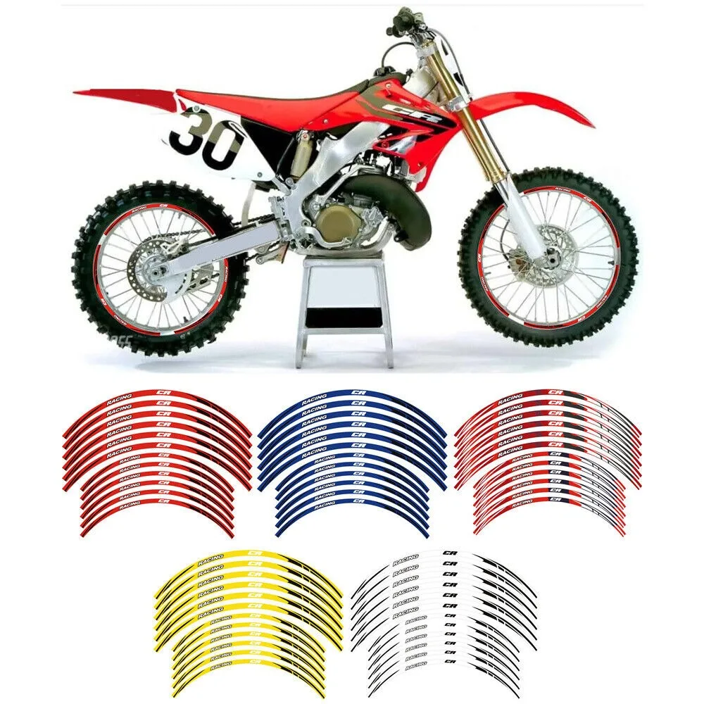 Naklejka na felgi do HONDA CR250 CR 250M/R 450R CR100 CR 125/125M/R CR 480R 500R CR80/R/RB/RR CR85R/RB