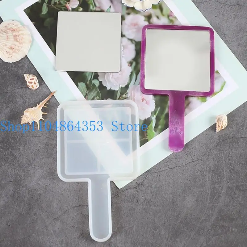 652F Cosmetic Mirror Making Mold Makeup Mirror Resin Mold DIY Jewelry Craft Tools