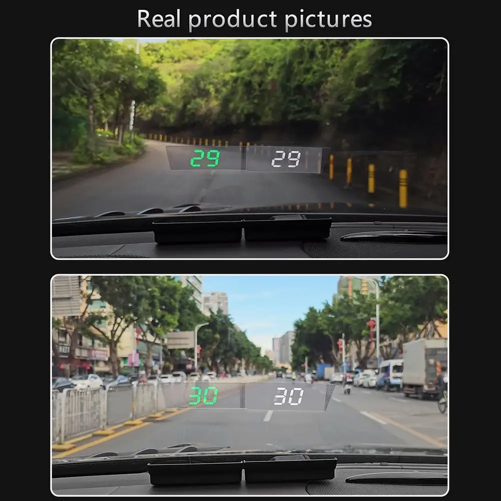 High-definition Display KMH Digital HUD Head Up HD Display GPS Speedometer Windshield Projector For All Cars Auto Electronics