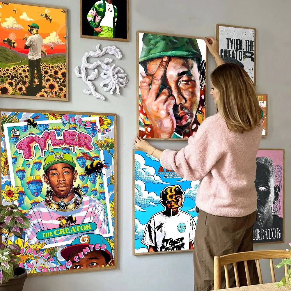 Rapper T-Tyler T-The C-Creator Classic Vintage Posters Vintage Room Home Bar Cafe Decor Nordic Home Decor