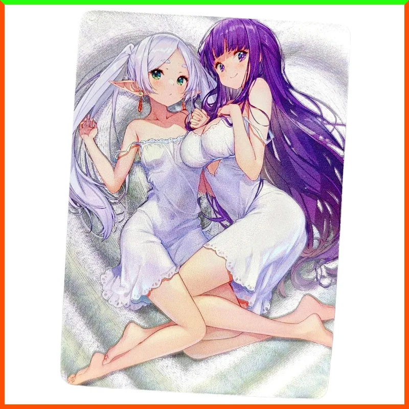 

Аниме «История богини» DIY ACG Frieren Fern настольная игра фольга горячее тиснение рефракционные коллекционные карты игрушки для мальчиков подарок на день рождения