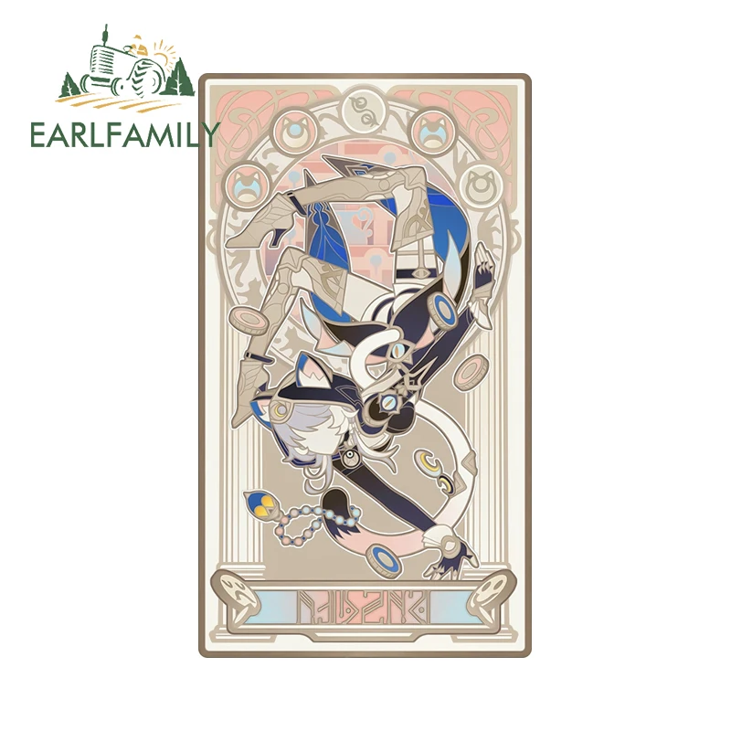EARLFAMILY Phainon Honkai ستار السكك الحديدية سيارة ملصق الأصلي أنيمي المشارك واقية من الشمس قافلة ملصق مائي اكسسوارات السيارات مقاومة للخدش